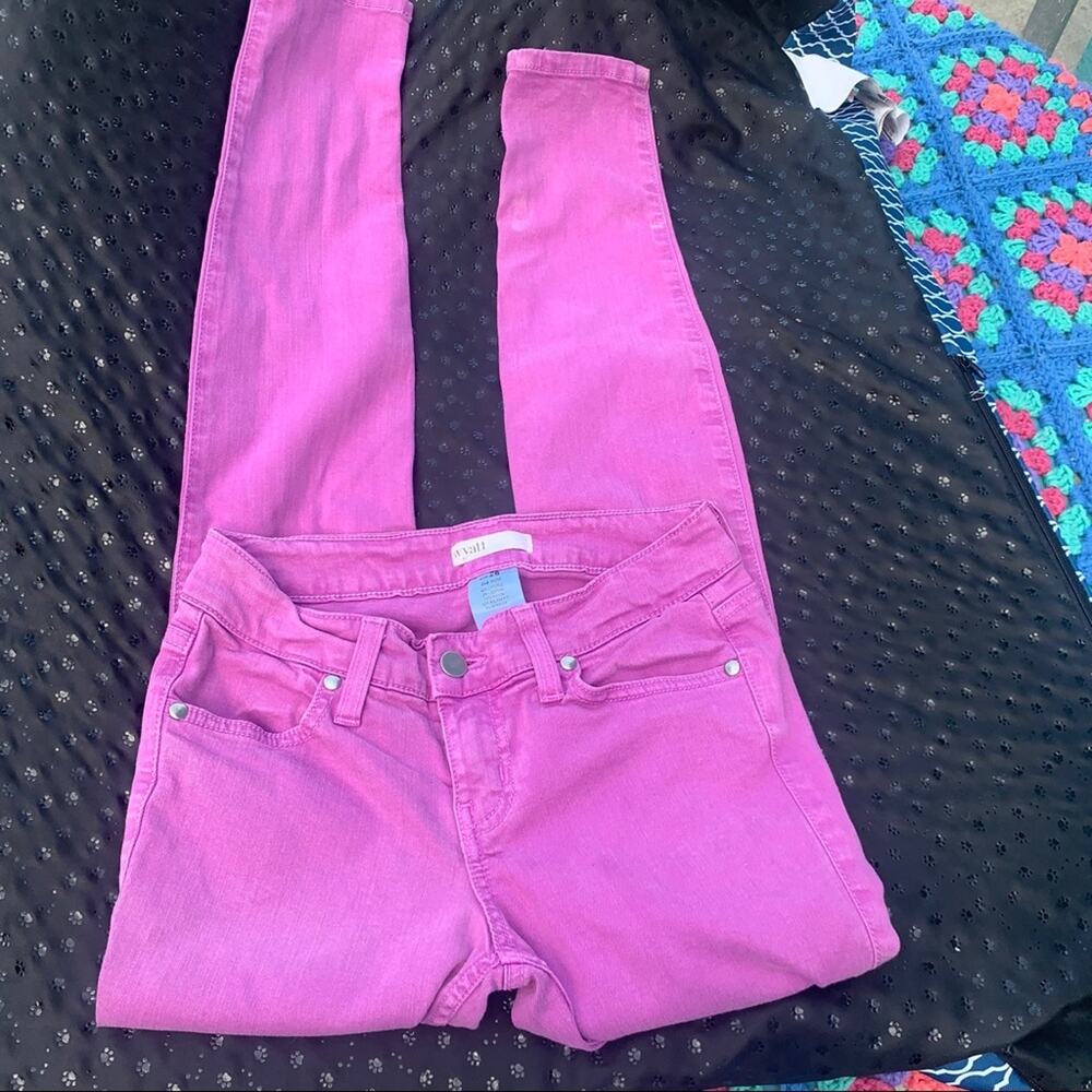 Y2K WYATT BRIGHT LILAC COLORED DENIM STRETCH JEANS
